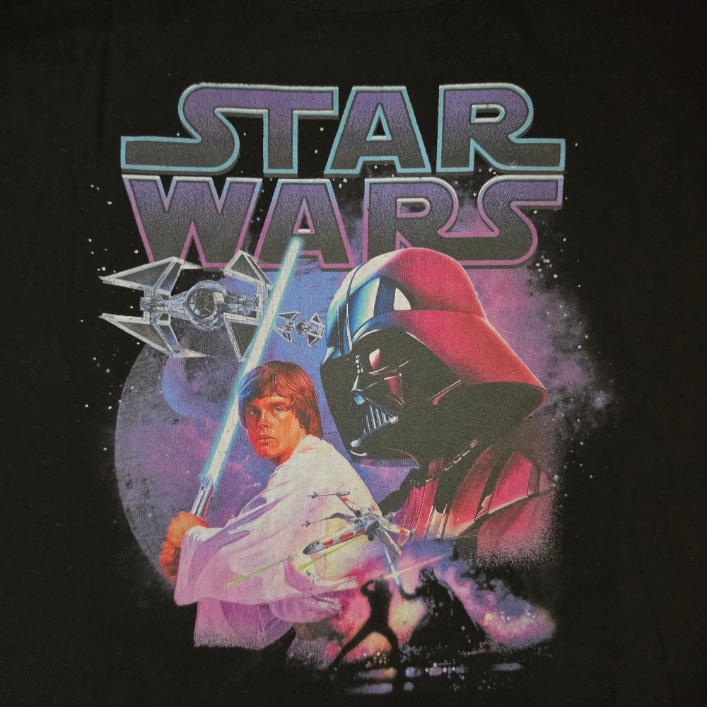 STAR WARS Men's Short Sleeve Tee Shirt, black, 5XL
